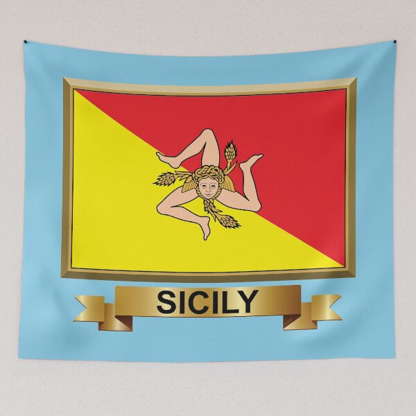 Item preview, Sicilian Flag Gifts, Masks, Stickers & Products (GF) designed and sold by mpodger.