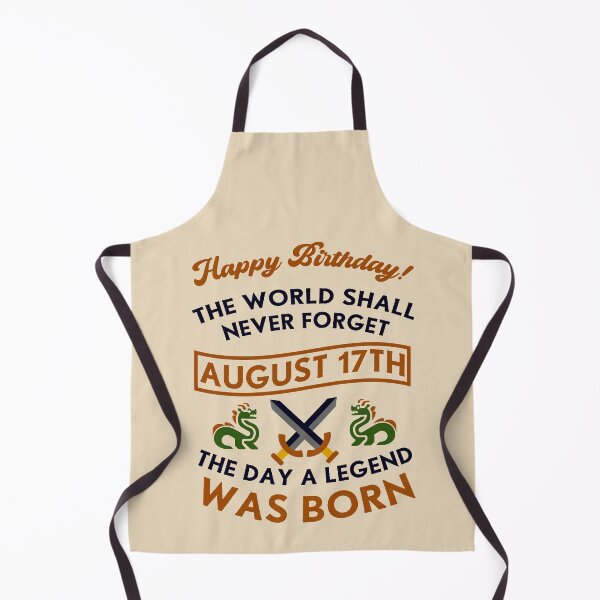 Item preview, August 17th The Day A Legend Was Born Dragons And Swords Design (Dark) designed and sold by Graograman.