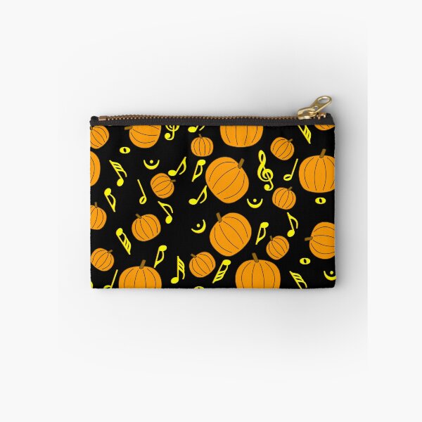 Aperçu de l'œuvre Motif de notes de musique jaune citrouilles créée et vendue par BartholGraphics.