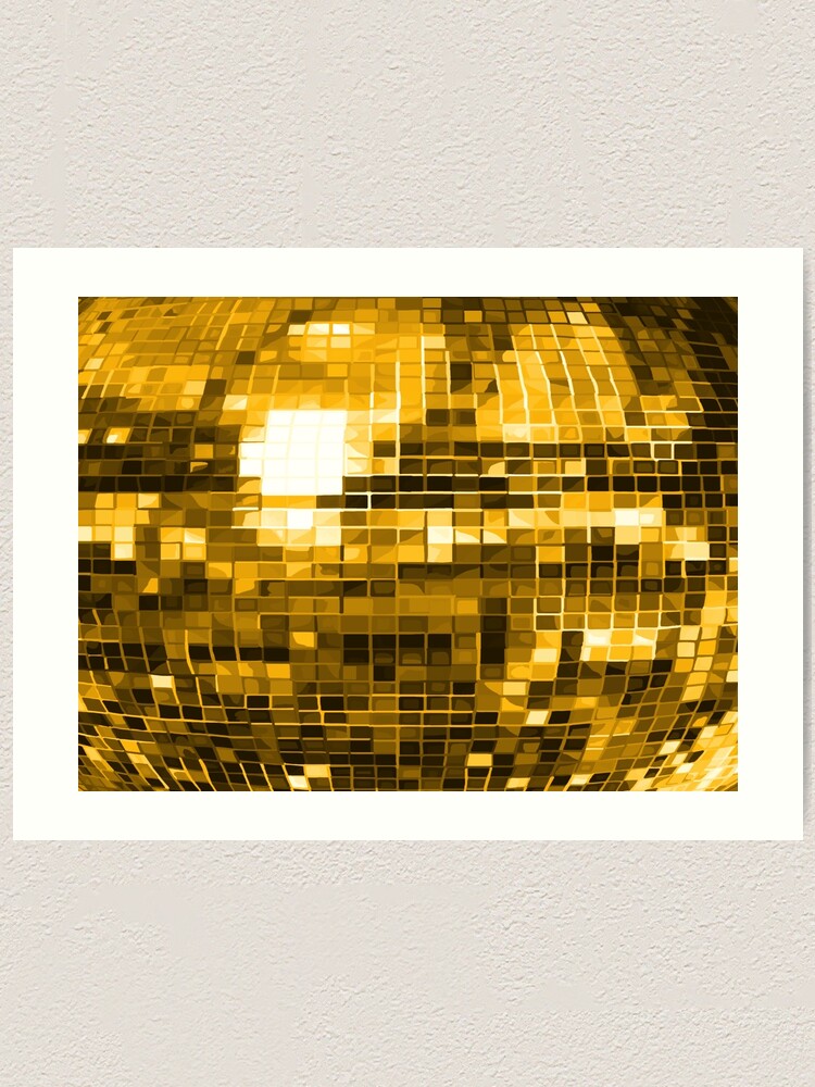 Gold Disco Balls Art Print for Sale by newburyboutique