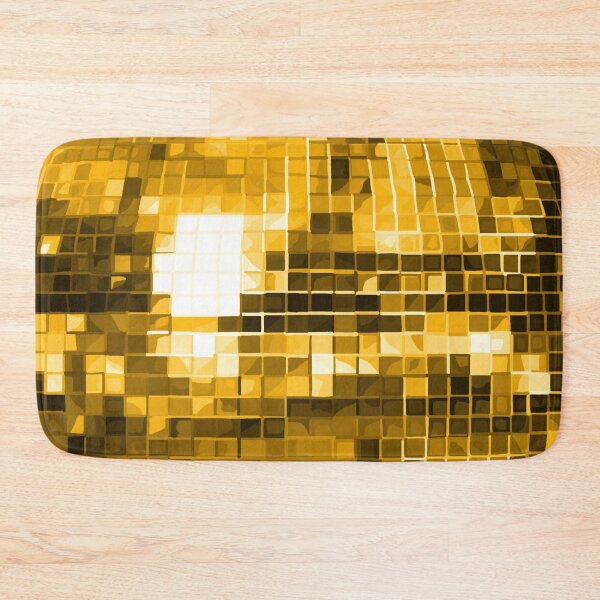 Item preview, Gold Yellow Disco Ball Pattern designed and sold by Deborah Camp.