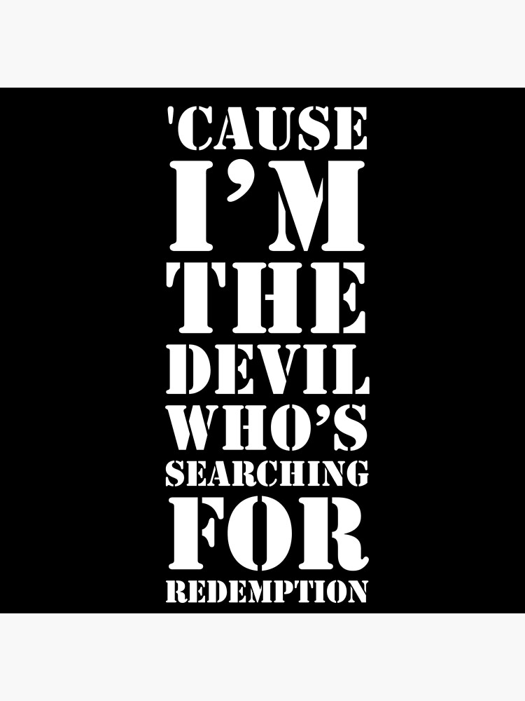Måneskin - 'Cause I'm the Devil who's searching for Redemption | Poster