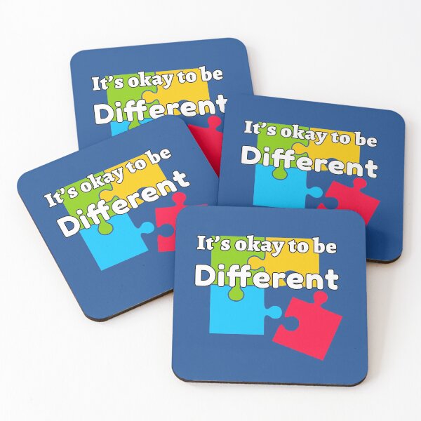 Item preview, It's Okay To Be Different Autism Awareness Quote designed and sold by Color-Sparkle.