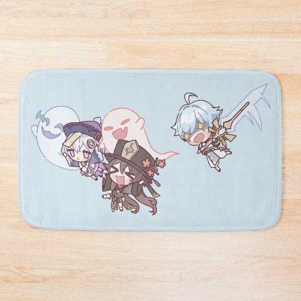 Item preview, Genshin Impact Chibi Chongyun,  Qiqi, and Hu Tao designed and sold by NewEraMutant.