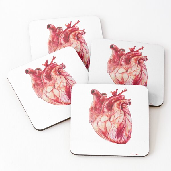 Item preview, Colored Pencil Handdrawn Anatomy Heart designed and sold by Madeleine Vo.