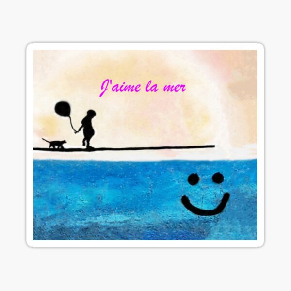 J'aime la mer Sticker