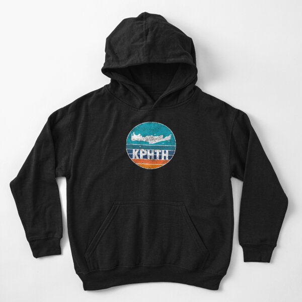 Discover Crete Map on distressed sunset - Greek fonts Kid Pullover Hoodie
