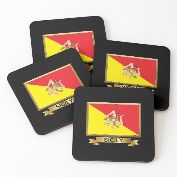 Item preview, Sicilian Flag Gifts, Masks, Stickers & Products (N) designed and sold by mpodger.