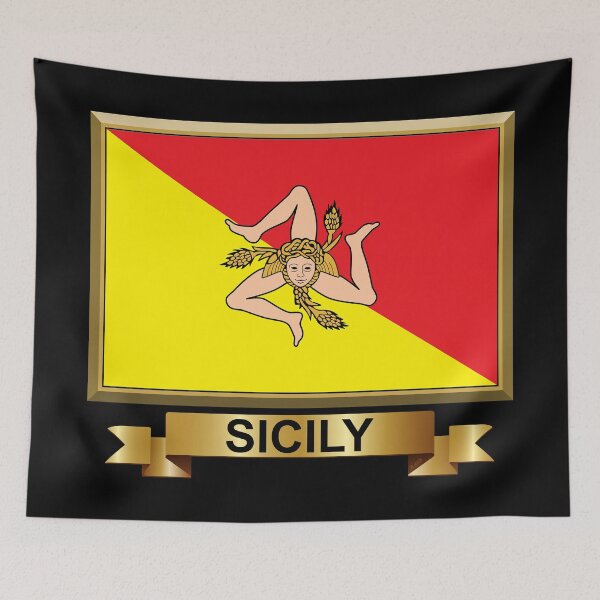 Item preview, Sicilian Flag Gifts, Masks, Stickers & Products (N) designed and sold by mpodger.