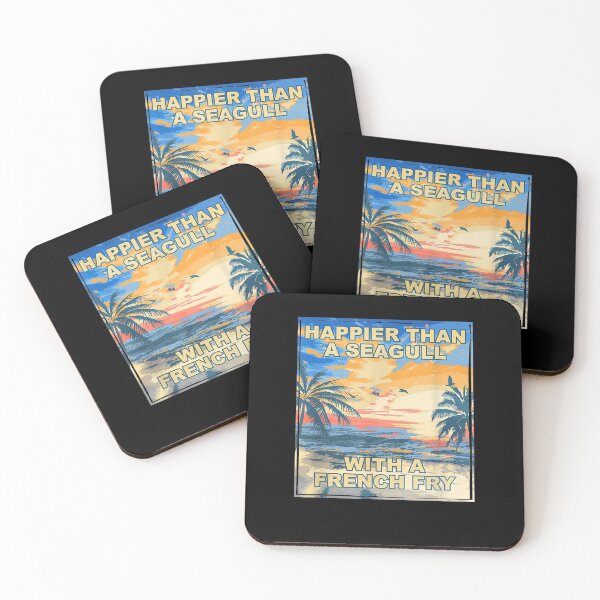 Item preview, Happier Than A Seagull Beach Bum Humor Sea Lover Witty designed and sold by zpruby.