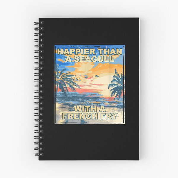 Item preview, Happier Than A Seagull Beach Bum Humor Sea Lover Witty designed and sold by zpruby.