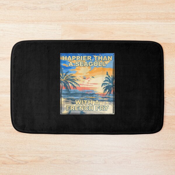 Item preview, Happier Than A Seagull Beach Bum Humor Sea Lover Witty designed and sold by zpruby.