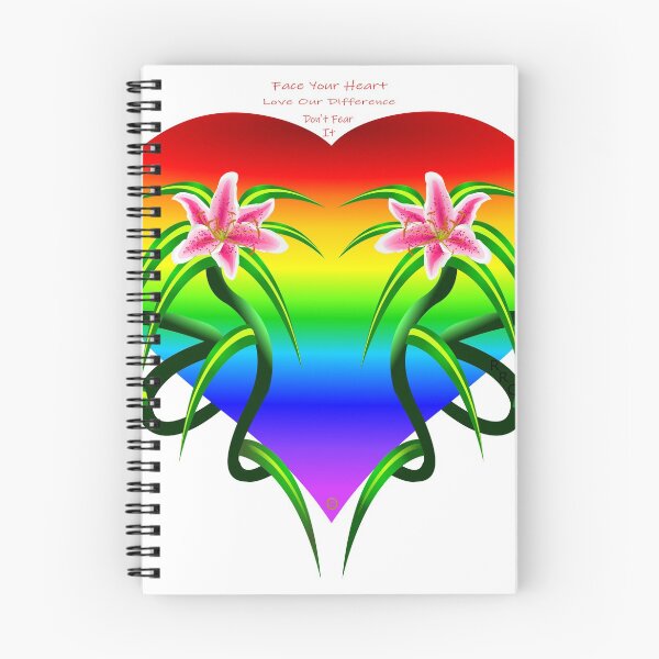 Item preview, Love My Lily Heart in Rainbow designed and sold by Roger R Cormier.