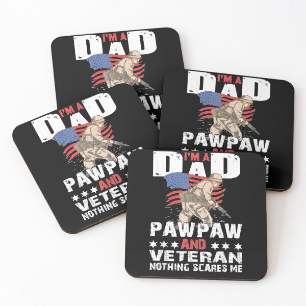 Item preview, I'm A Dad Pawpaw And Veteran Nothing Scares Me Father's Day designed and sold by zpruby.