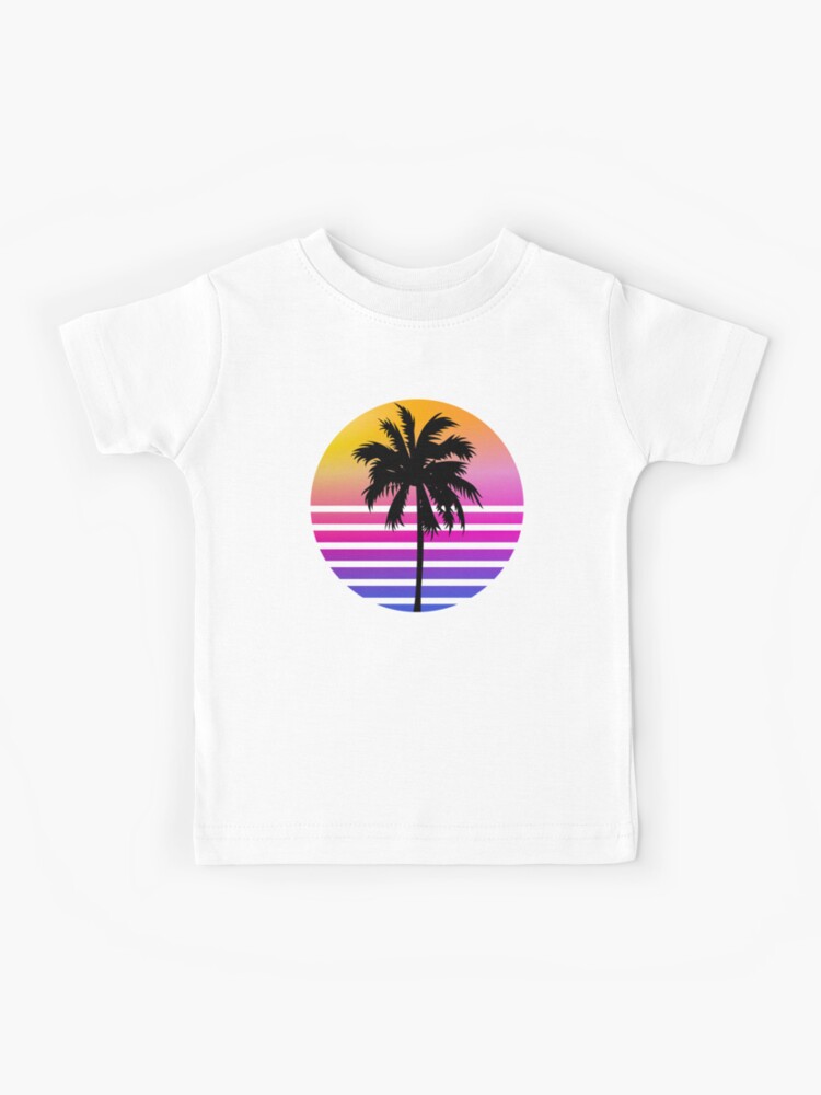 FLORIDA SUNSET TODDLER SOLAR SHIRT - WHITE