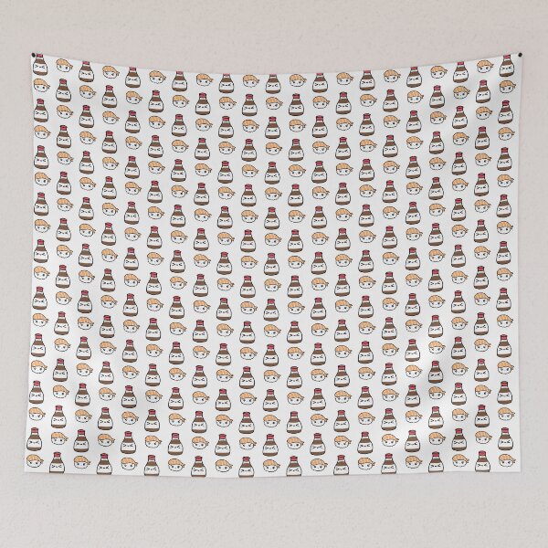 Item preview, Kawaii Soy Sauce & Sushi Characters designed and sold by STUDIO-72.