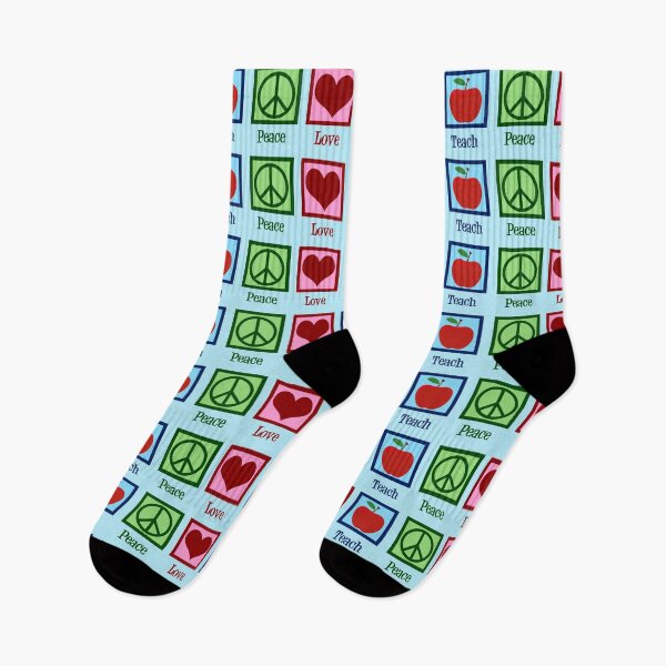 Item preview, Peace Love Teach Cute Teacher designed and sold by Epic Love Designs.