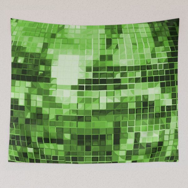 Item preview, Green Disco Ball Pattern designed and sold by Deborah Camp.