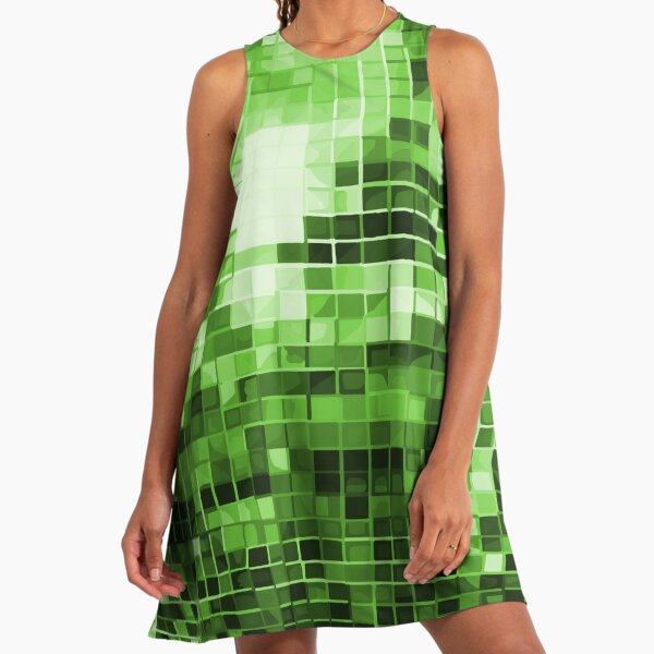 Green Disco Ball Pattern" A-Line Dress for Sale by DeborahCamp | Redbubble Green Disco Ball Pattern" A-Line Dress for Sale by DeborahCamp | Redbubble