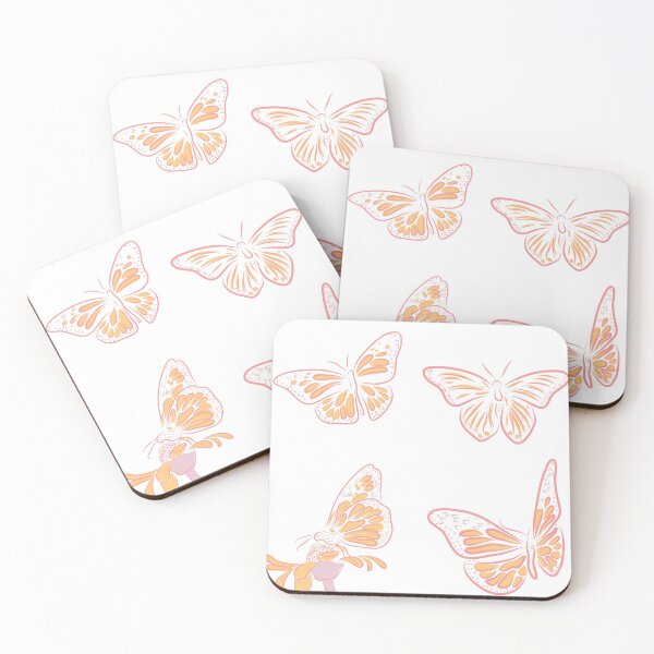 Item preview, Beautiful butterflies pack - blush pink aesthetic butterflies designed and sold by Amalzaki.