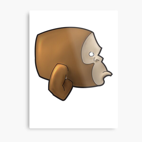 Monkey Socks Design Logo Metal Print