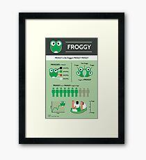 Froggy: an Infographic Framed Print