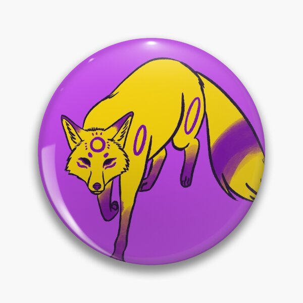 Item preview, Intersex Pride Kitsune Fox designed and sold by LordyIrony.
