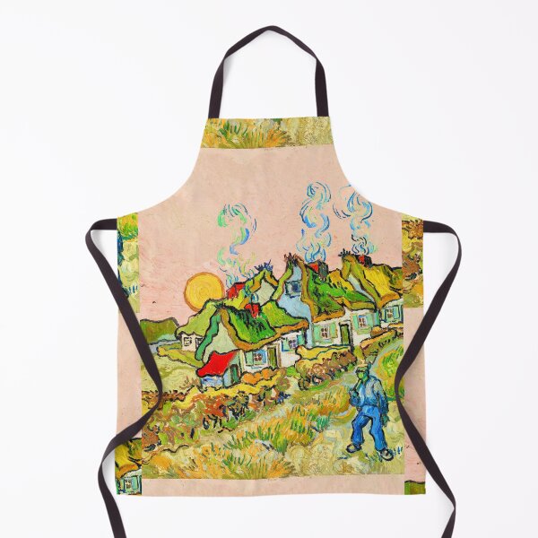 Item preview, Houses And Figure By Vincent Van Gogh - 1890 - Restored By Leonardo Digenio designed and sold by LeonardoDigenio.