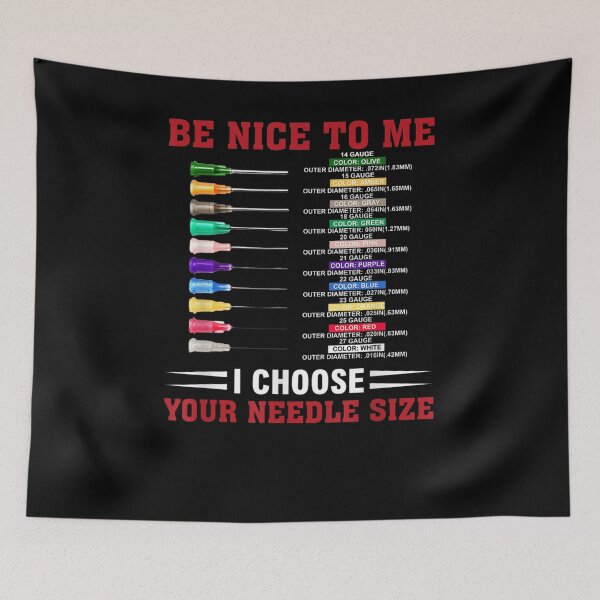 Item preview, Be Nice To Me I Choose Needle Size Gift For Men Women designed and sold by zpruby.