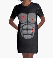 Harambe Halloween Kostüm - Schuss Gorilla Chest T-Shirt Kleid