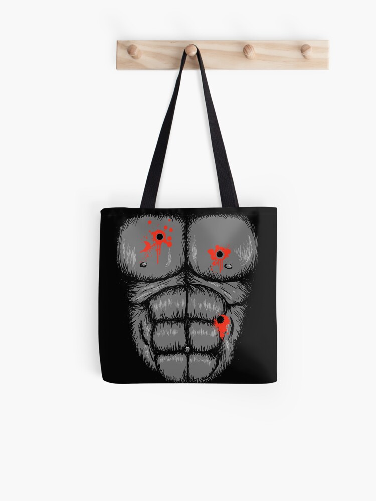 Harambe Halloween Costume Shot Gorilla Chest Tote Bag By Dumbshirts Redbubble