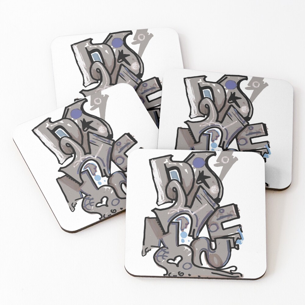 Aperçu de l'œuvre Dessous de verre (lot de 4) créée et vendue par Rone84.