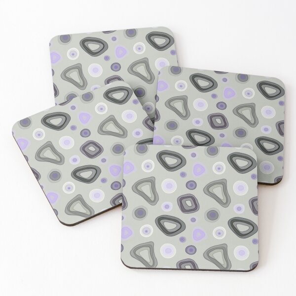 Item preview, Seamless abstract pattern. Ovals, circles, pattern, green, lilac, gray spots. designed and sold by UVI-CA.