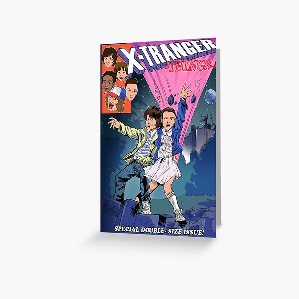 X-Tranger things Greeting Card