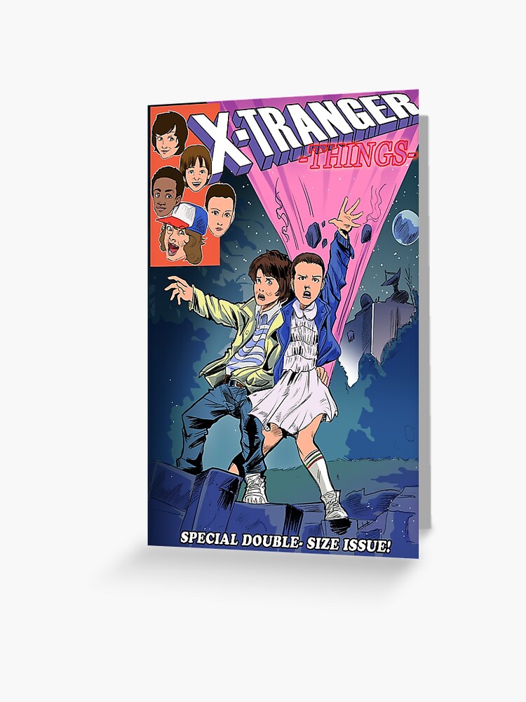 Greeting Card, X-Tranger things designed and sold by liaartemisa