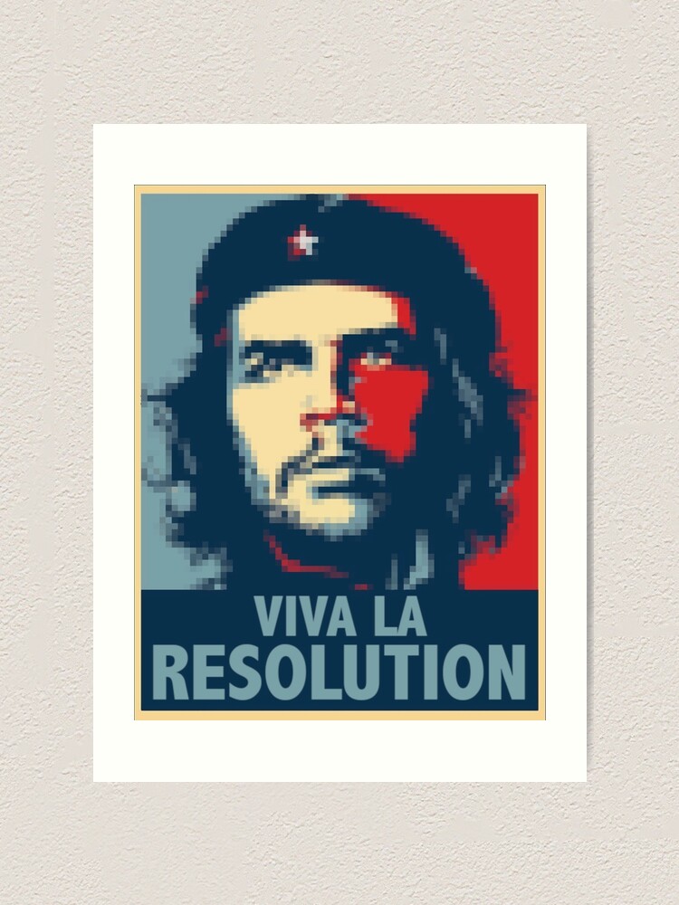 Viva La Resolucion Pixelated Che Guevara T-shirt