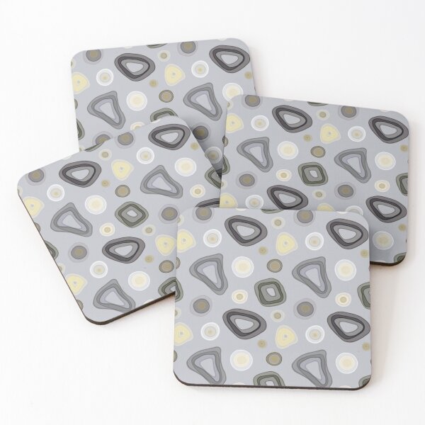 Item preview, Seamless abstract pattern. Ovals, circles, pattern, yellow, gray spots. designed and sold by UVI-CA.