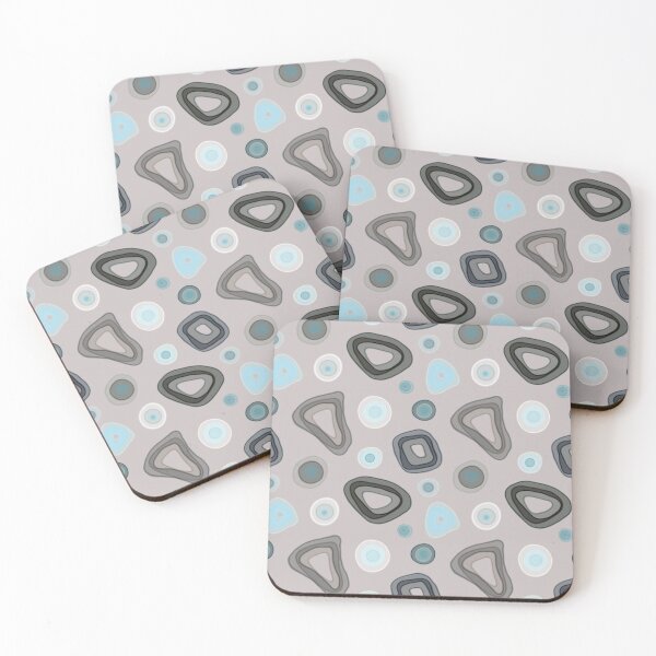 Item preview, Seamless abstract pattern. Ovals, circles, pattern, blue, brown, gray spots. designed and sold by UVI-CA.
