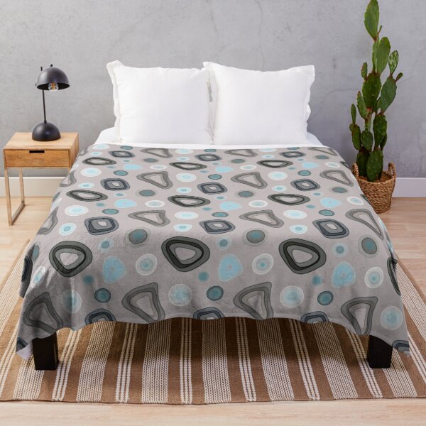 Item preview, Seamless abstract pattern. Ovals, circles, pattern, blue, brown, gray spots. designed and sold by UVI-CA.