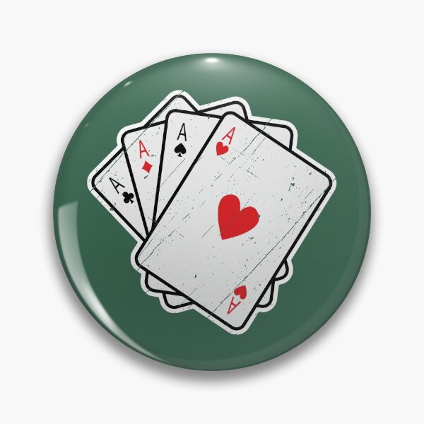Item preview, Quad Aces: All 4 Lucky Ace Cards designed and sold by Happy Puppy Print On Demand.
