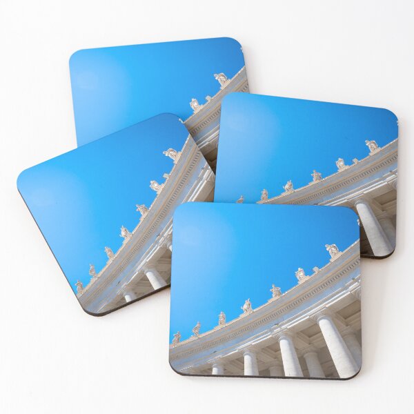 Item preview, Rome, Vatican State. Details of columns of Saint Peter Square with copyspace on blue designed and sold by Paolo Modena Photography    -   Fine Italian Art.