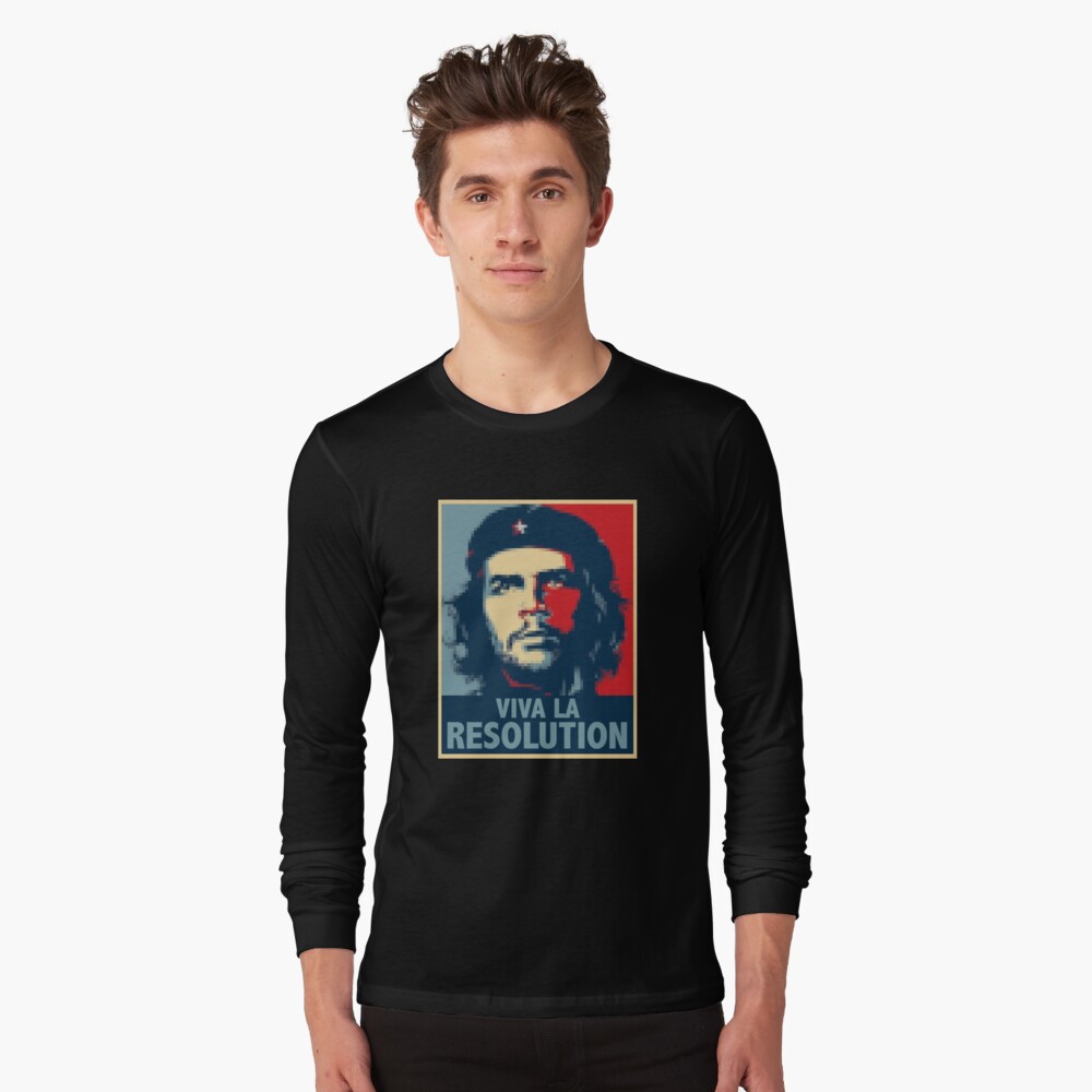 Viva La Resolucion Pixelated Che Guevara T-shirt