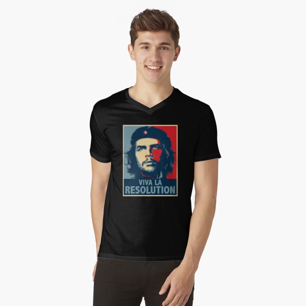 Viva La Resolucion Pixelated Che Guevara T-shirt