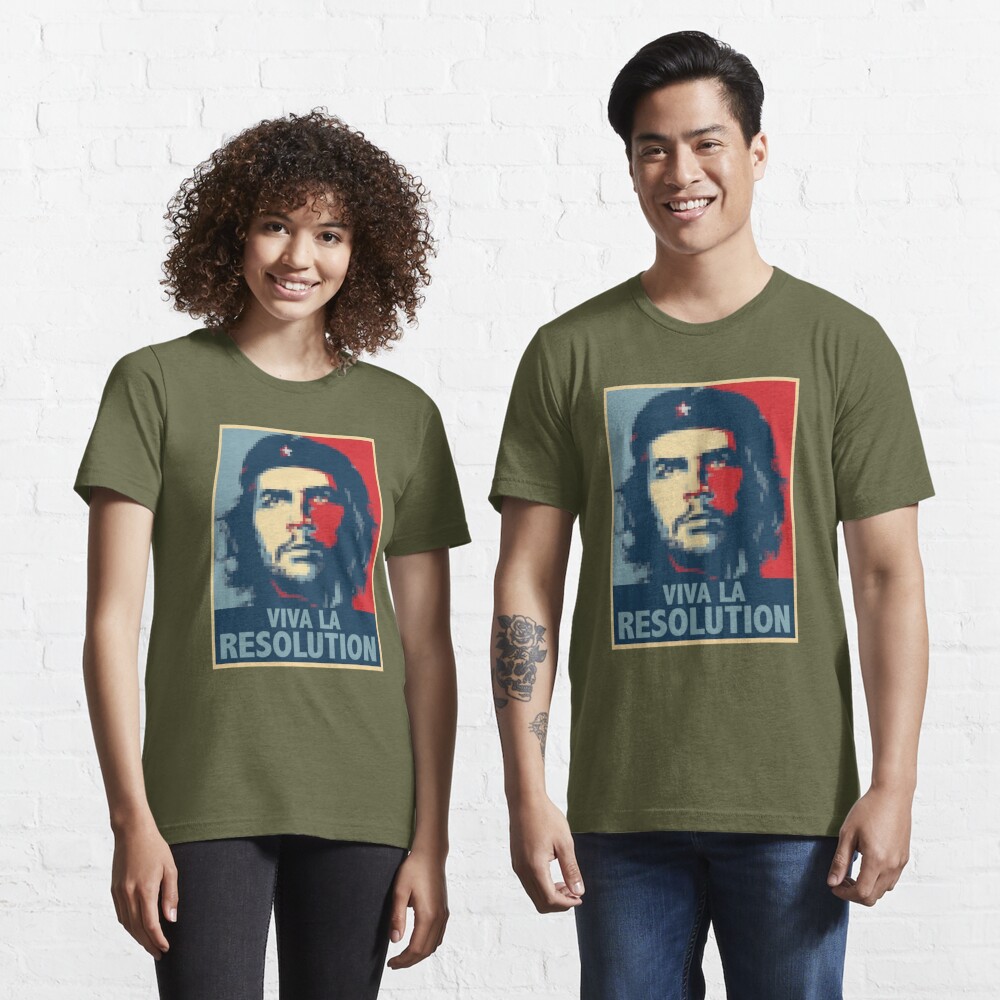 Viva La Resolucion Pixelated Che Guevara T-shirt