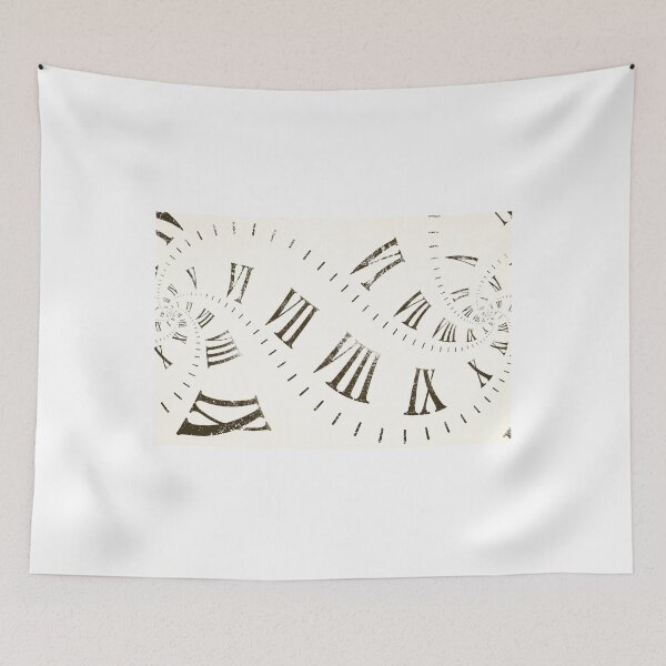 Item preview, Droste effect background with infinite clock spiral. Abstract design for concepts related to time.  designed and sold by Paolo Modena Photography    -   Fine Italian Art.