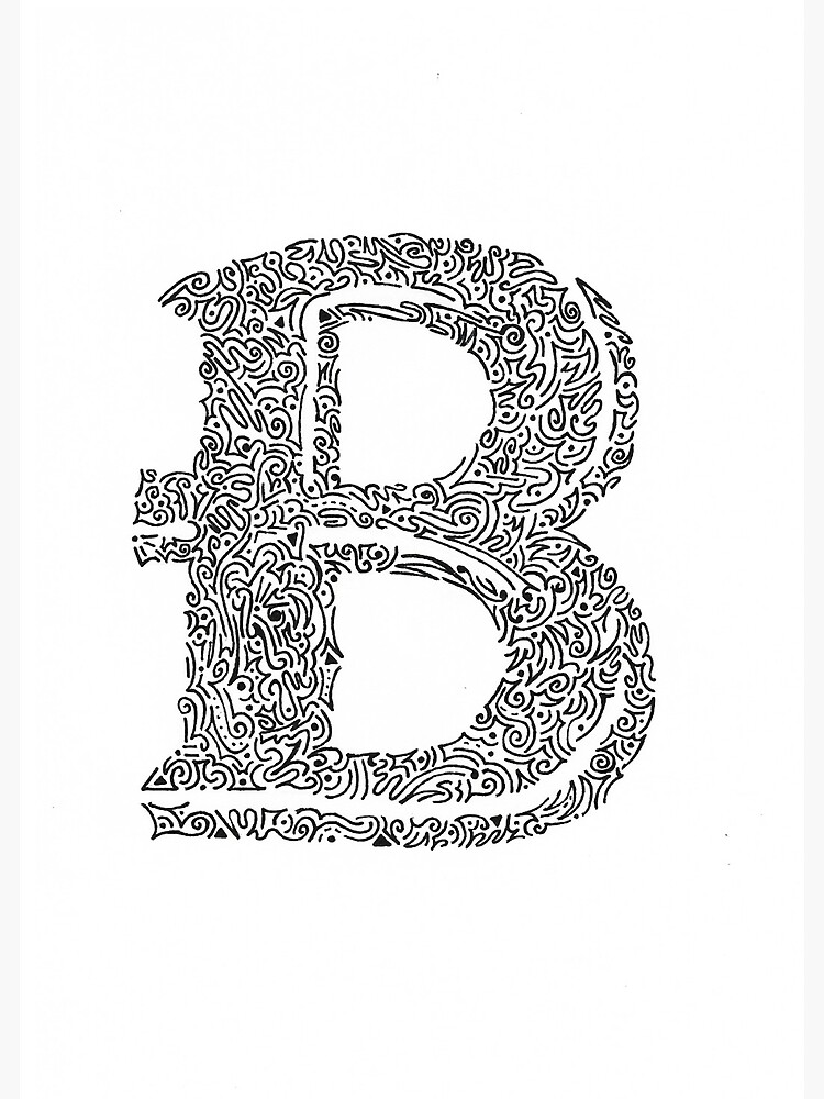 "Stylized Letter B Art" Poster For Sale By Olivialee14 | Redbubble