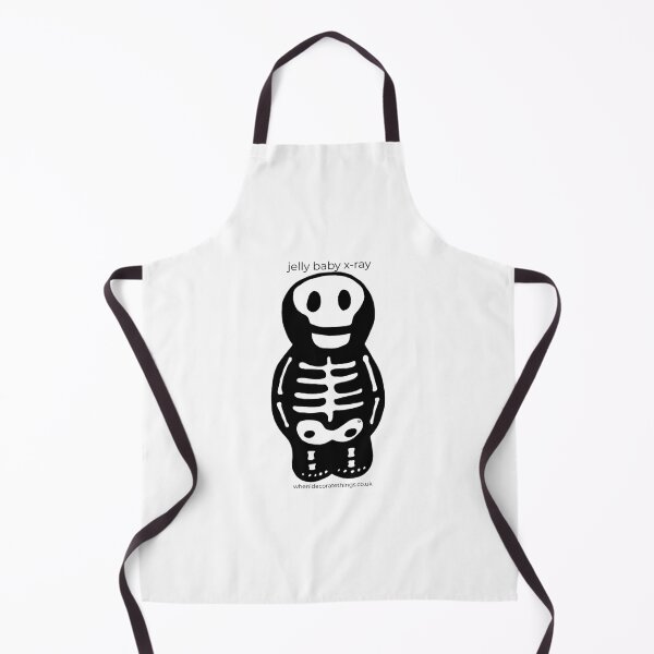 Item preview, Jelly baby X-ray skeleton cartoon designed and sold by WhenIDecorate.