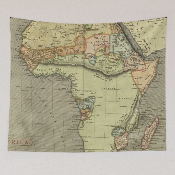 Item preview, Africa Map Pattern designed and sold by The Masked Designer.