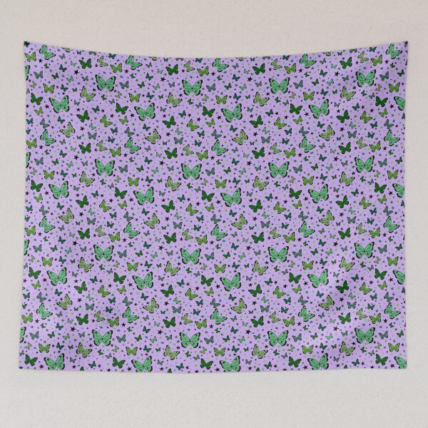 Item preview, Bounty of Green  Butterflies - Lavender  designed and sold by Erin Bresnahan.