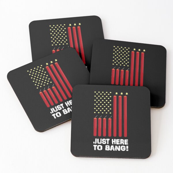 Item preview, Funny Fourth of July 4th of July I'm Just Here To Bang T-Shirt designed and sold by pannolinno.